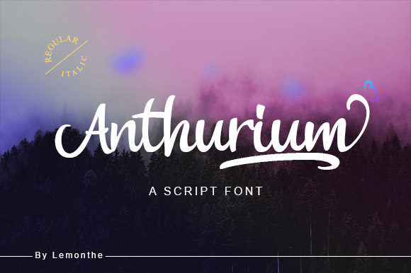 Anthurium Font: Timeless Elegance for Handmade Creations