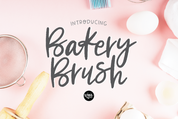 Bakery Brush Font: A Handwritten Typeface for Editorial Elegance