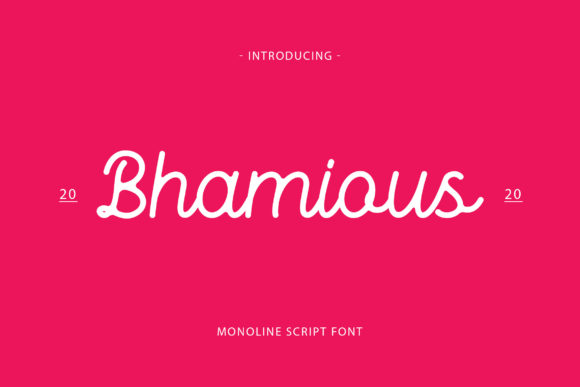 Bhamious: The Script Font That Elevates Your Campaign’s Message