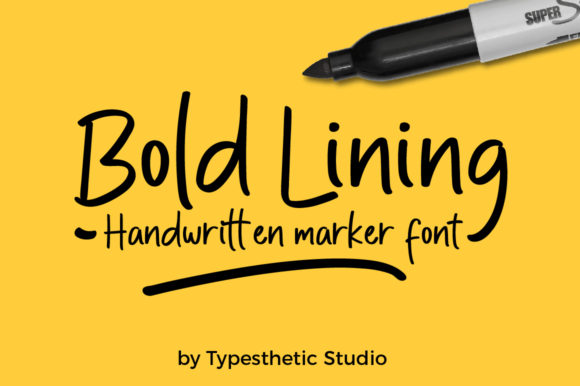 Bold Lining: A Handwritten Font for Modern Marketing
