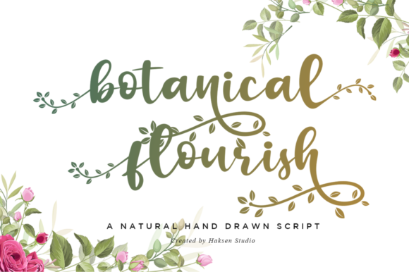 Botanical Flourish: A Handwritten Font for Modern Web Design