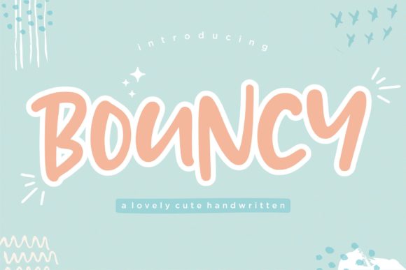 Bouncy: A Handwritten Font That Brings Joy to Editorial Design