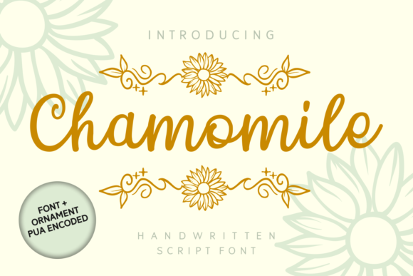 Chamomile Font: A Sweet Script for Crafting and Selling
