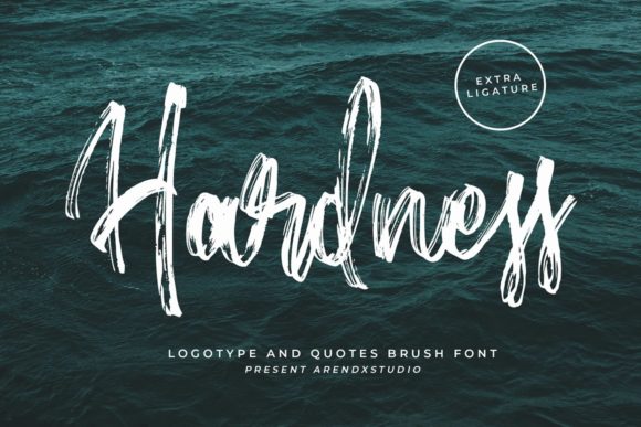 Hardness: A Bold Brush Font for Creative Campaigns