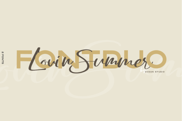 How Lovin Summer Typeface Elevates Campaign Visuals