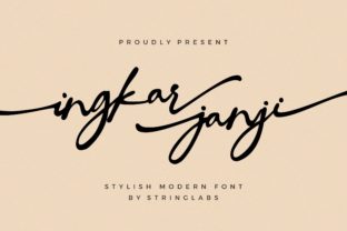 Ingkar Janji: A Script Font with Personality for Creative Projects