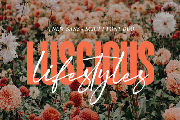 Luscious Lifestyle Duo: A Typeface That Elevates Brand Design