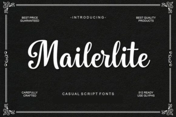 Mailerlite Font: A Handwritten Typeface That Adds Warmth to Web Design