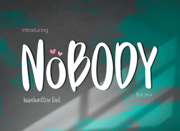 Nobody: A Handwritten Font That Captures Attention