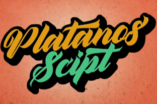 Platanos: A Bold Script Font