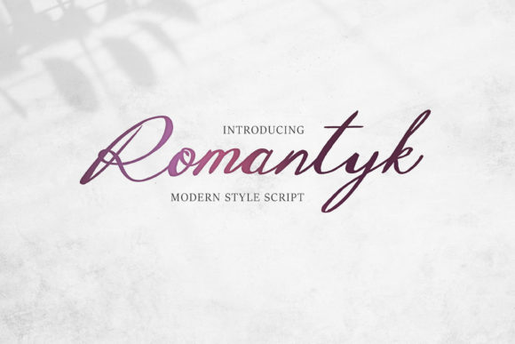 Romantyk: A Handwritten Font for Modern Web Design