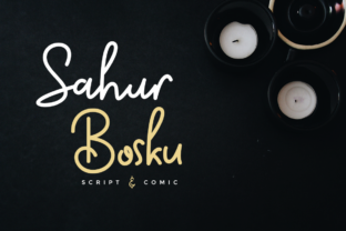 Sahur Bosku: A Typeface That Feels Handwritten and Professional
