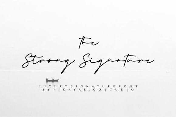 The Strong Signature Font: A Designer’s Handwritten Typeface for Digital Elegance
