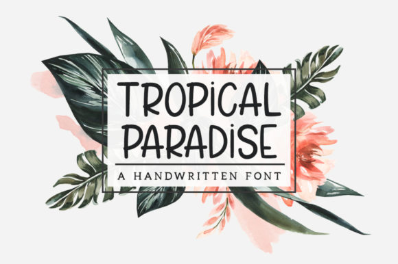 Tropical Paradise Font: A Display Typeface That Brings Warmth to Digital Design